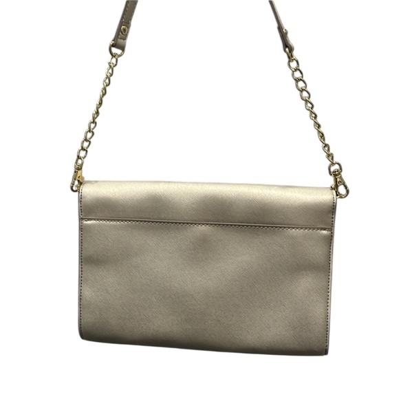 Anne Klein Laser Cut Gold Shoulder Bag EUC - Picture 4 of 12